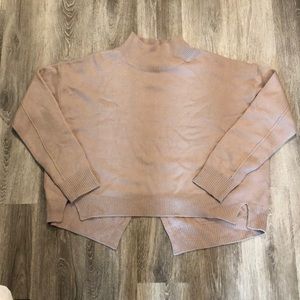 BOUTIQUE SWEATER WITH SPLIT BACK DETAIL